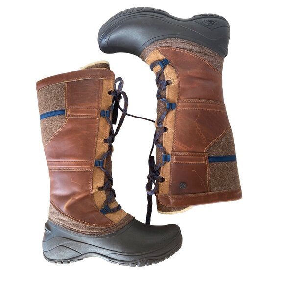 The North Face Insulated Shellista IV Tall Winter Boot W's 10.5 EU 41.5 Tan - Picture 9 of 12